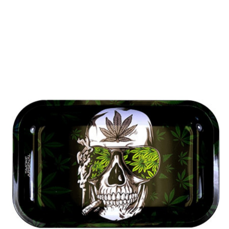 Blaze To The Grave Metal Rolling Tray