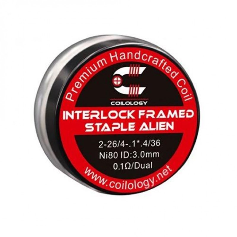 Coilology Interlock Framed Staple Alien Coil Set 2-26-4-1*4-36Ni80 (0.11ohm)