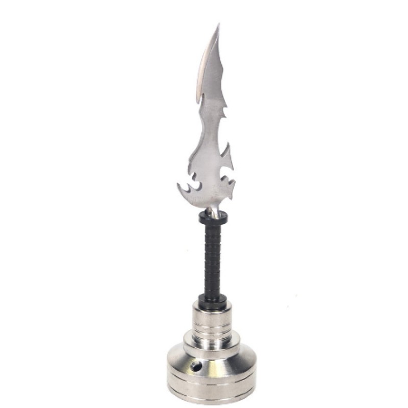 4in Titanium Blazing Sword Dabber with One Hole Ca...