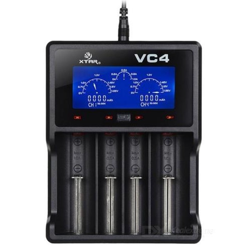 Xtar VC4 4-slot Smart Charger with LCD Screen