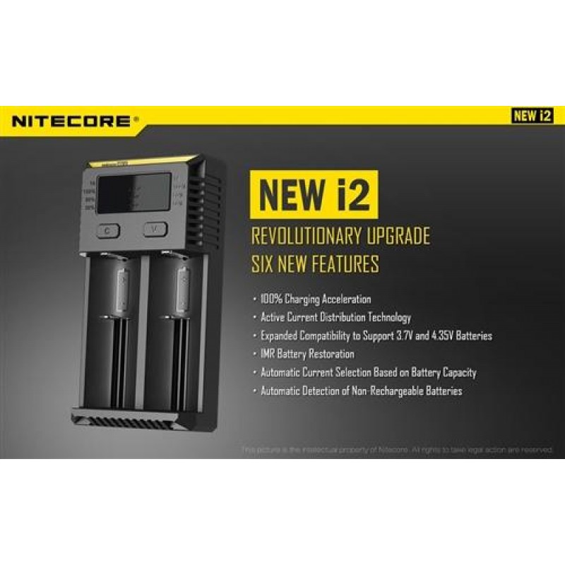 i2 Nitecore Intellicharger i2 V2 Li-ion - NiMH bat...