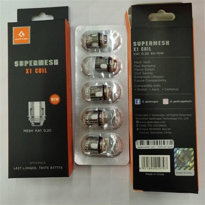 GeekVape Replacement Coil Super Mesh for Shield-Aero-Cerberus-SE 5pcs