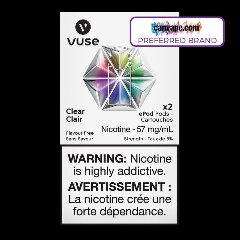 Vuse - Vype Clear (Flavourless) ePod Replacement P...