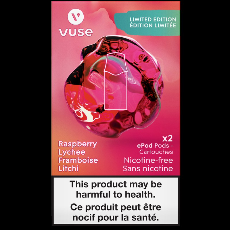 Vuse ePod Raspberry Lychee Pods - Limited Edition Replacement Pods