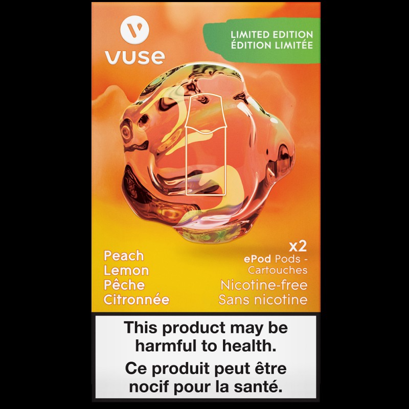 Vuse ePod Peach Lemon Pods - Limited Edition Repla...